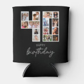 40. Geburtstags-Foto-Collage Dosenkühler (Vorderseite)