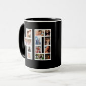 40. Geburtstags-Foto-Collage Tasse (Vorderseite Links)