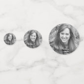 40. Geburtstags-Foto Konfetti (Rückseiten)