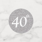 40. Geburtstags-Foto Konfetti (Klein Vorderseite)
