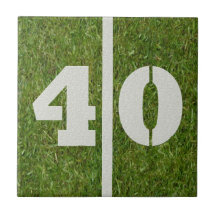 40. Geburtstags-Fußball-kundengerechte Fliese