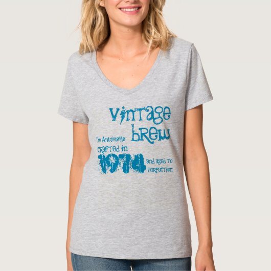 40. Geburtstags-Geschenk1974 Vintages T-Shirt (Vorderseite)