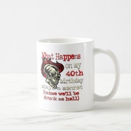 40. Geburtstags-Geschenke Kaffeetasse