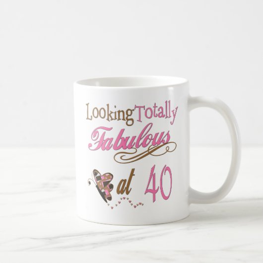 40. Geburtstags-Geschenke Kaffeetasse (Rechts)
