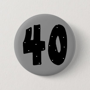 40-Geburtstags-Knopf Button