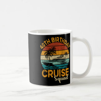 40. Geburtstags-Kreuzfahrt-Squad-Geschenke 2025 pa Kaffeetasse