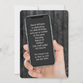 40. Geburtstags-Party Einladung (Vorderseite)