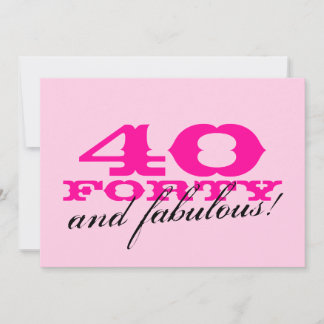 40. Geburtstags-Party Einladungen für Frauen