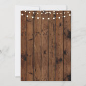 40. Geburtstags-Party-Gänseblümchen-hölzerne Einladung (Rückseite)