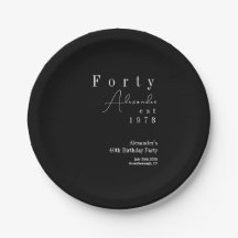 40. Geburtstags-Party in Schwarz und Weiß