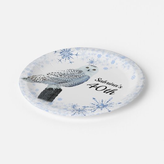 40. Geburtstags-Party Pappteller (Schrägansicht)