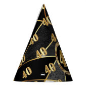 40. Geburtstags-Party Partyhütchen (Links)