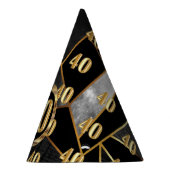 40. Geburtstags-Party Partyhütchen (Rechts)