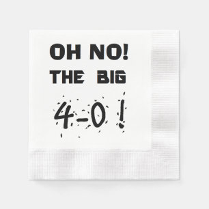 "40. Geburtstags-" Servietten
