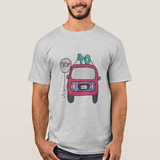 40. Geburtstags-T - Shirt (Vorderseite)