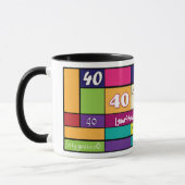 40. Geburtstags-Tasse Tasse (Links)