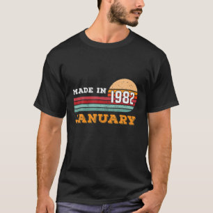 40. Geburtstagsartikel für Frauen im Januar 1982 T-Shirt