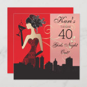 40. Geburtstagsbash-Party Einladung (Vorne/Hinten)