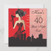 40. Geburtstagsbash-Party Einladung (Vorderseite)