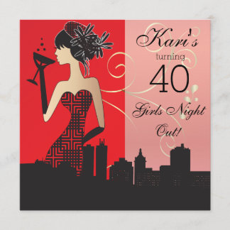 40. Geburtstagsbash-Party Einladung