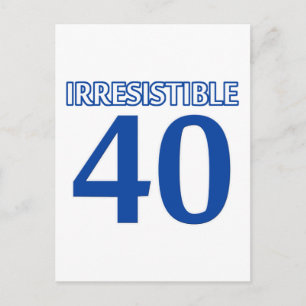 40 Geburtstagsdesign Postkarte