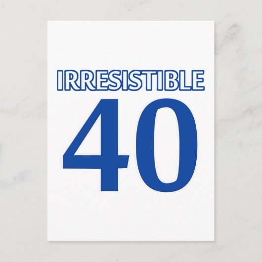 40 Geburtstagsdesign Postkarte (Vorderseite)