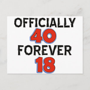 40. Geburtstagsdesigns Postkarte
