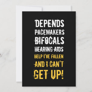 40. Geburtstagseinladung - alte Leute Einladung