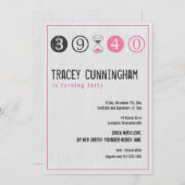 40. Geburtstagseinladung - Anpassen Einladung (Vorne/Hinten)
