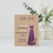 40. Geburtstagseinladung Postkarte (Stehend Vorderseite)