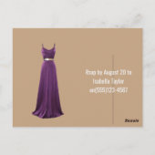 40. Geburtstagseinladung Postkarte (Rückseite)