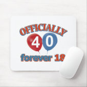 40. Geburtstagsentwürfe Mousepad (Mit Mouse)
