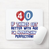 40. Geburtstagsentwürfe Mousepad (Mit Mouse)