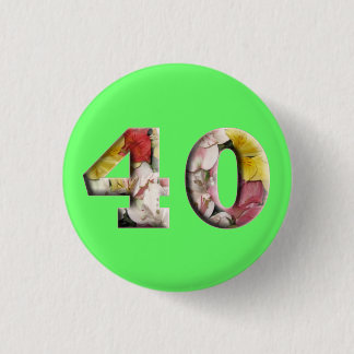 40. Geburtstagsfeier 40 Jahre Meilenstein-Button Button