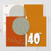 40. Geburtstagsfeier Einladung (Vorne/Hinten)