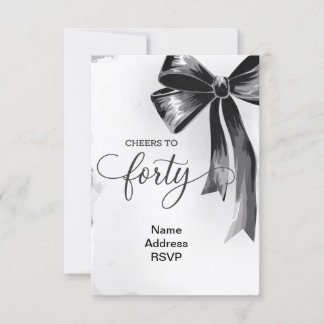 40 Geburtstagsfeier Einladung