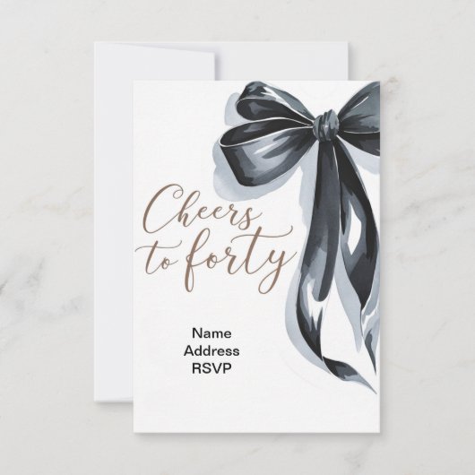 40 Geburtstagsfeier Einladung (Vorderseite)