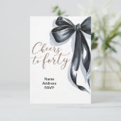 40 Geburtstagsfeier Einladung (Stehend Vorderseite)