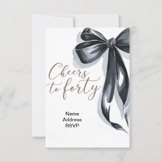 40 Geburtstagsfeier Einladung