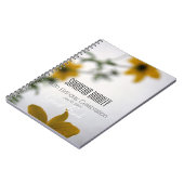 40. Geburtstagsfeier Floral Gästebuch Notizblock (Linke Seite)