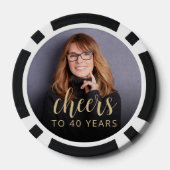 40. Geburtstagsfeier Foto Prost Pokerchips (Rückseite)