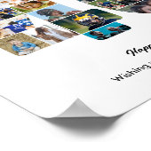 40. Geburtstagsfeier Nummer 40 Fotocollage Poster (Ecke)