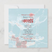 40. Geburtstagsfeier Party CUSTOMIZE Einladung (Rückseite)