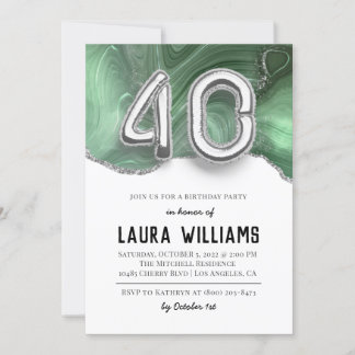 40. Geburtstagsfeier Party Einladung