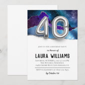 40. Geburtstagsfeier Party Einladung (Vorne/Hinten)