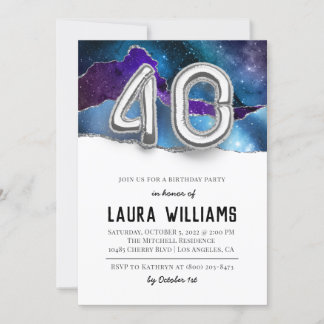 40. Geburtstagsfeier Party Einladung