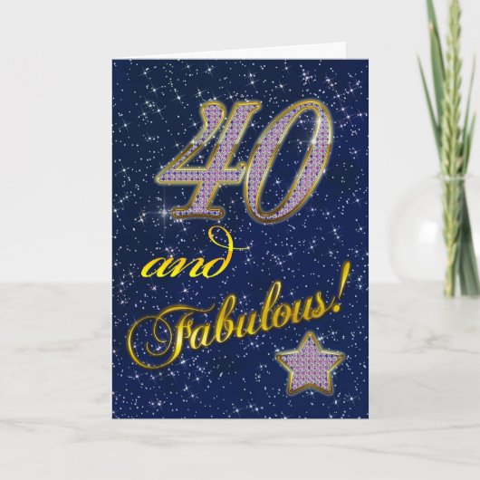 40. Geburtstagsfeier Party Einladung (Vorderseite)