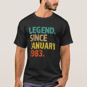 40. Geburtstagsfeier Seit Januar 1983 40 Jahre T-Shirt