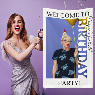 40. Geburtstagsfoto Hochschulparty Banner