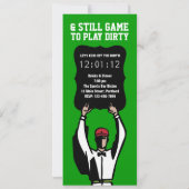 40. Geburtstagsfußball-Party Einladung - Foul! (Rückseite)